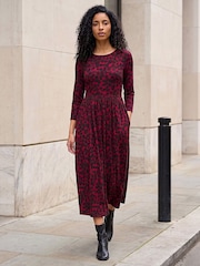 Roman Abstract Spot Stretch Midi Dress - Imagen 2 de 4