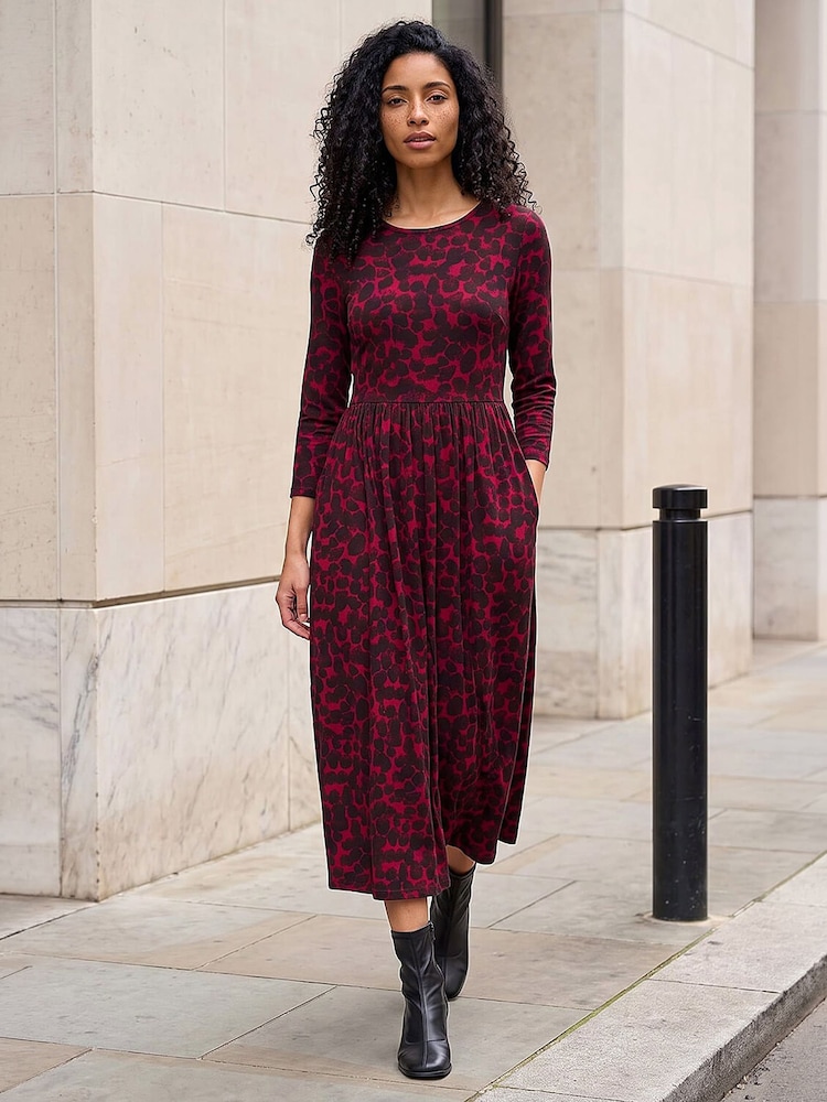 Roman Abstract Spot Stretch Midi Dress - Imagen 2 de 4 Roman Abstract Spot Stretch Midi Dress - Imagen 2 de 4