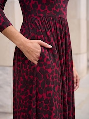 Roman Abstract Spot Stretch Midi Dress - Imagen 4 de 4