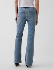 Gap Light Wash Low Rise Long and Lean Patch Pocket Jeans - Image 2 of 5