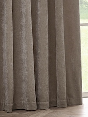 Yard Greige Heavy Chenille Blackout Pencil Pleat Curtain - Image 3 of 5