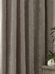 Yard Greige Heavy Chenille Blackout Pencil Pleat Curtain - Image 4 of 5