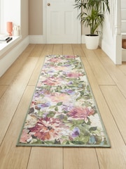 Clarke and Clarke Forest & Rouge Green Tahiti Washable Runner - Image 1 of 4