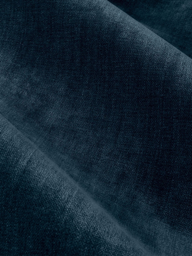 Yard Navy Heavy Chenille Blackout Pencil Pleat Curtain - Image 3 of 3