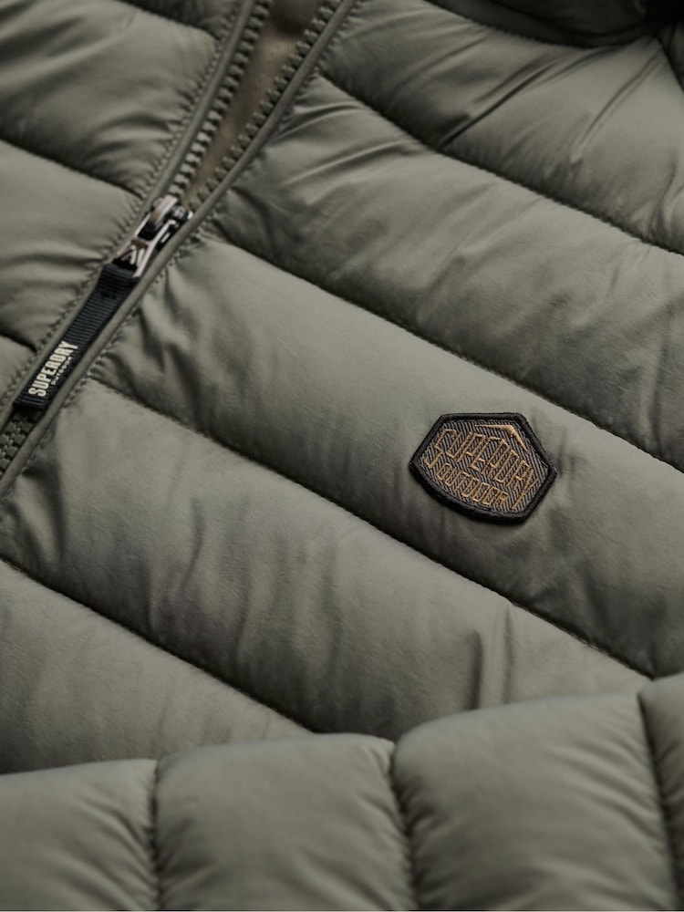Superdry Green Hooded Fuji Lite Jacket - Image 8 of 8 Superdry Green Hooded Fuji Lite Jacket - Image 8 of 8