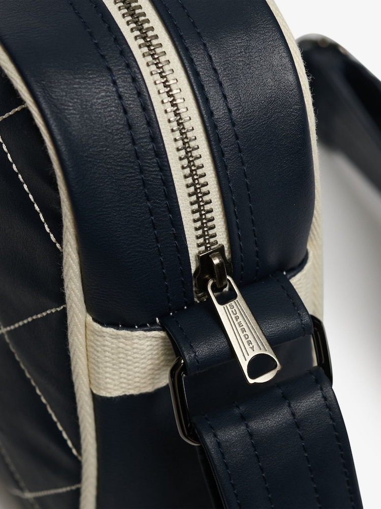 Superdry Blue Mini Alumni Crossbody Bag - Image 5 of 5