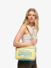 Superdry Yellow Mini Alumni Crossbody Bag - Image 1 of 4