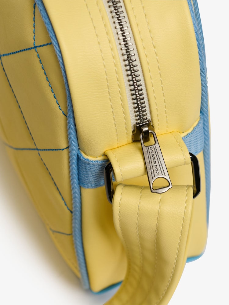 Superdry Yellow Mini Alumni Crossbody Bag - Image 4 of 4 Superdry Yellow Mini Alumni Crossbody Bag - Image 4 of 4