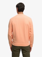 Superdry Orange Essential Logo Crew Sweatshirt - Image 4 of 5