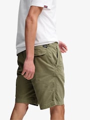 Superdry Green Utility Chino Shorts - Image 6 of 7