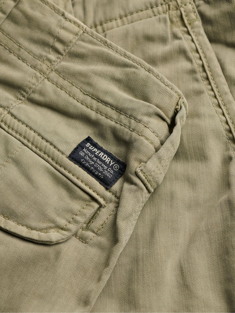 Superdry Green Utility Chino Shorts - Image 7 of 7 Superdry Green Utility Chino Shorts - Image 7 of 7