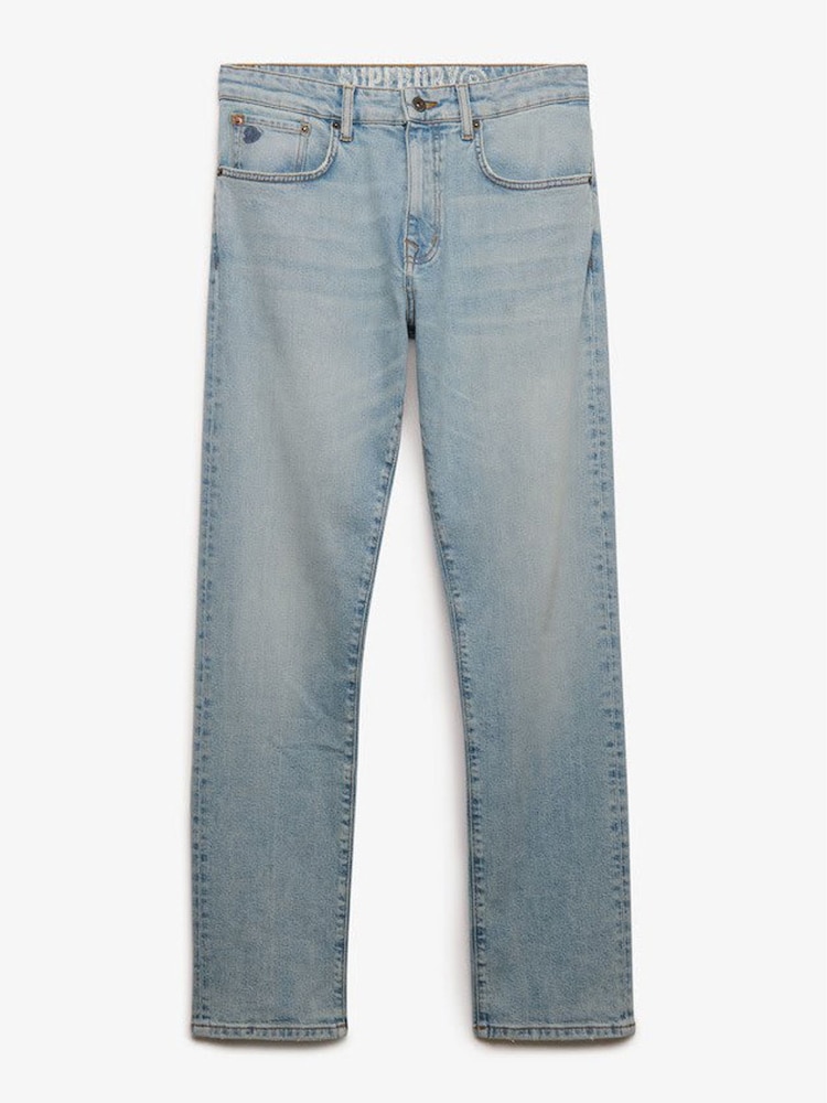 Superdry Blue Cotton Vintage Slim Straight Jeans - Image 5 of 5 Superdry Blue Cotton Vintage Slim Straight Jeans - Image 5 of 5