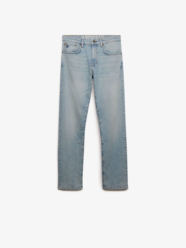 أزرق - جينز قطن كلاسيكي بقصّة رِجل مستقيمة ضيّقة من Superdry - Image 6 of 6