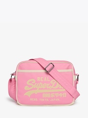 Superdry Pink Mini Alumni Cross-Body Bag - Image 1 of 4