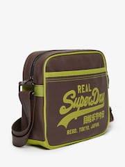 Superdry Brown Mini Alumni Cross-Body Bag - Image 3 of 4