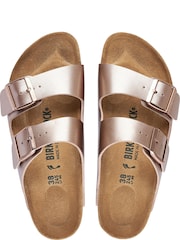 Birkenstock Copper Arizona Birko Flor Double Strap Sandals - Image 2 of 3