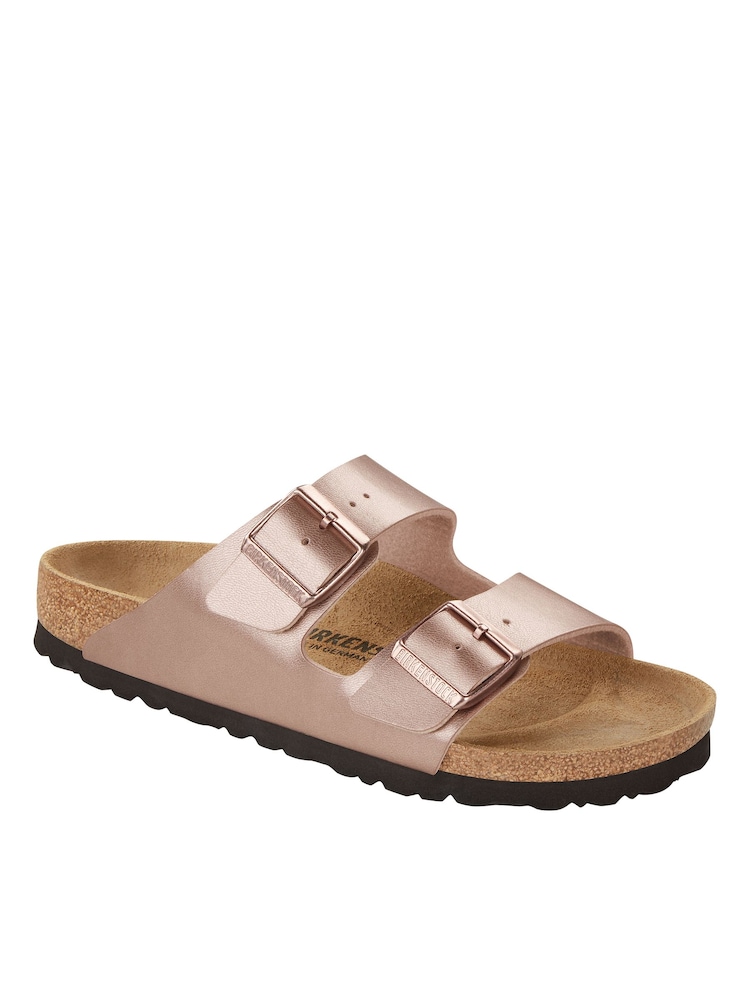 Birkenstock Copper Arizona Birko Flor Double Strap Sandals - Image 3 of 3 Birkenstock Copper Arizona Birko Flor Double Strap Sandals - Image 3 of 3