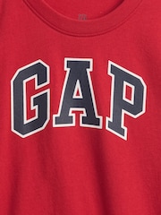 Rouge - T-shirt à manches longues avec logo Gap (6mois à5ans) - Image 3 de 3