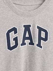 Gris - T-shirt à manches longues avec logo Gap (6mois à5ans) - Image 3 de 3