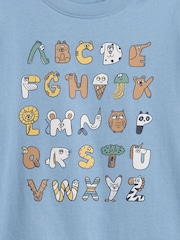 Alphabet bleu - T-shirt Gap graphique à manches courtes (6mois5ans) - Image 3 de 3