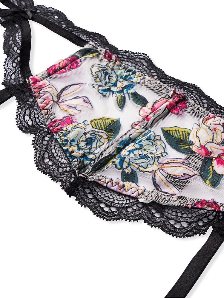 Victoria's Secret Purest Pink Embroidered Lace Suspenders - Image 4 of 4 Victoria's Secret Purest Pink Embroidered Lace Suspenders - Image 4 of 4