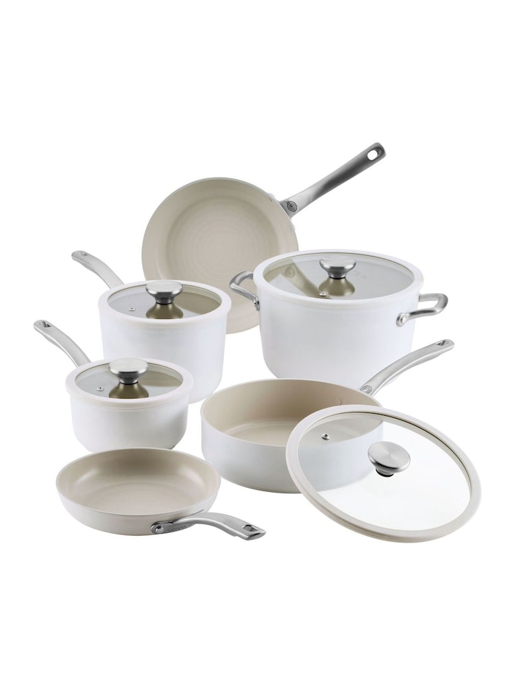 Circulon Set of 6 White Halo LaserDefense™ Non-Stick Cookware - Image 6 of 6 Circulon Set of 6 White Halo LaserDefense™ Non-Stick Cookware - Image 6 of 6