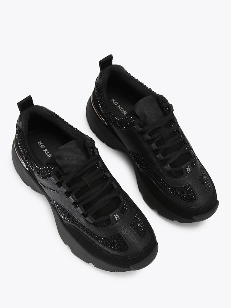 KG Kurt Geiger Black Lush Trainers - Image 2 of 4 KG Kurt Geiger Black Lush Trainers - Image 2 of 4