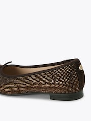 KG Kurt Geiger Brown Mara Embellished Ballerina Shoes - Image 4 of 5
