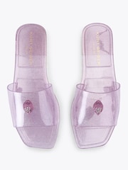 Kurt Geiger London Purple Maddison Slide Sandals - Image 3 of 5