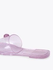 Kurt Geiger London Purple Maddison Slide Sandals - Image 4 of 5