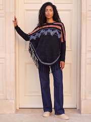 Roman Black Jacquard Tassel Knit Jumper - Image 3 of 4