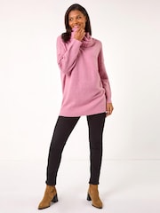 Jersey de cuello de rollo relajado romano - Imagen 3 de 4
