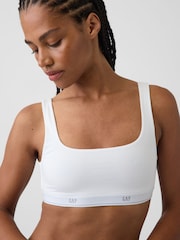 Bela - Gap Softest Stretch Logo Bralette - Slika 5 iz 5
