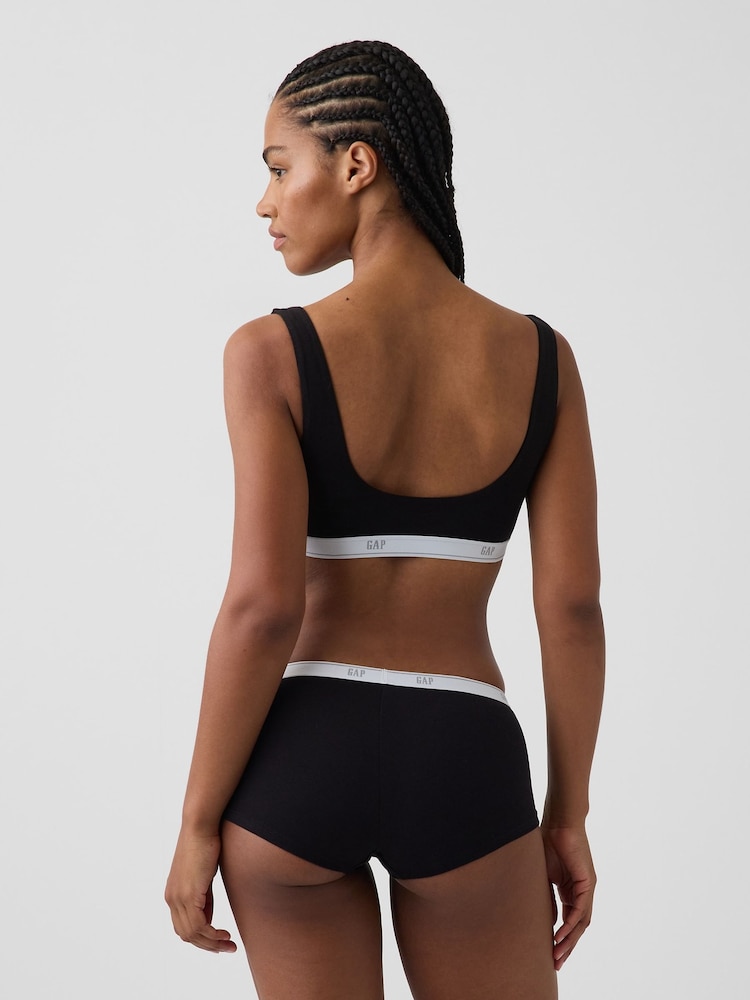 črna - Gap Softest Stretch Logo Bralette - Slika 2 iz 5