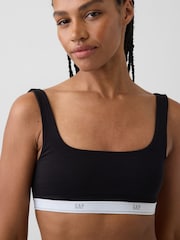 črna - Gap Softest Stretch Logo Bralette - Slika 4 iz 5