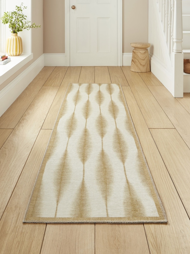 Scion Honey Yellow Kasuri Washable Runner - Image 1 of 4 Scion Honey Yellow Kasuri Washable Runner - Image 1 of 4