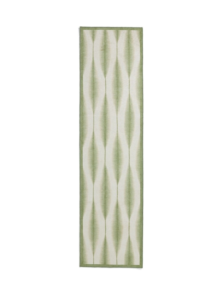Scion Sage Green Kasuri Washable Runner - Image 2 of 4 Scion Sage Green Kasuri Washable Runner - Image 2 of 4