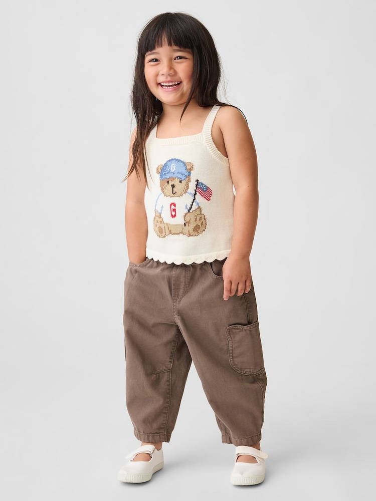 Gap Brown Pull On Brannan Bear Pocket Barrel Jeans (6mths-5yrs) - Image 1 of 5 Gap Brown Pull On Brannan Bear Pocket Barrel Jeans (6mths-5yrs) - Image 1 of 5
