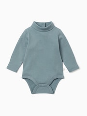 MORI minkštas ir tamprus briaunotas bodis su apvalia apykakle - 1 paveikslėlis iš 2