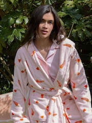 Chili Pepper Love Print Fleece Dressing Gown - Image 4 of 4