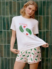 In a Pickle Print Short Pyjamas Set - Image 1 of 5