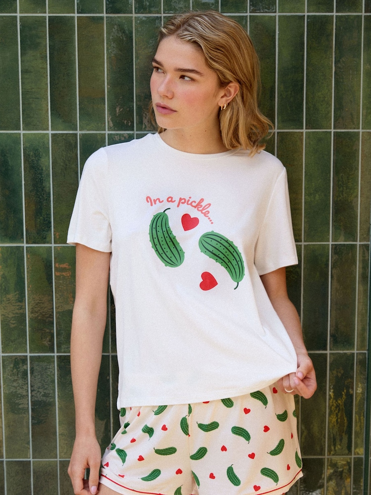 In a Pickle Print Short Pyjamas Set - Image 5 of 5