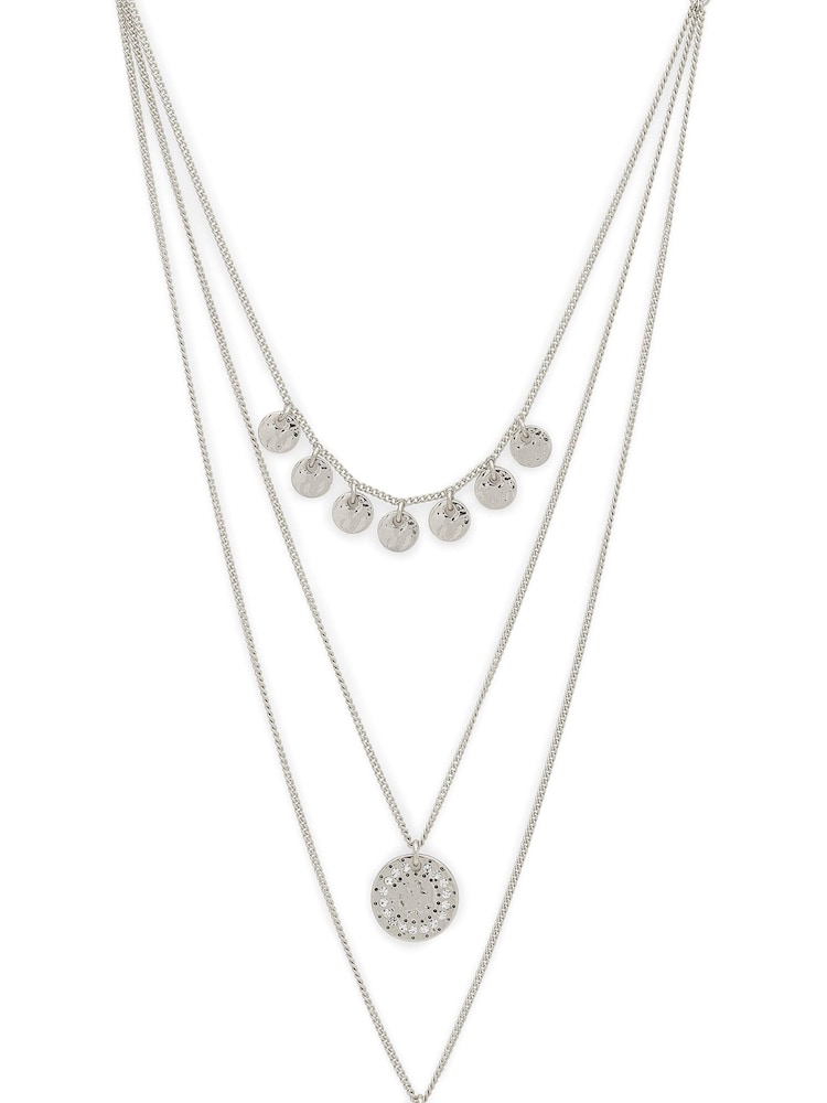 PILGRIM Silver Arden Crystal Necklace - Image 1 of 2