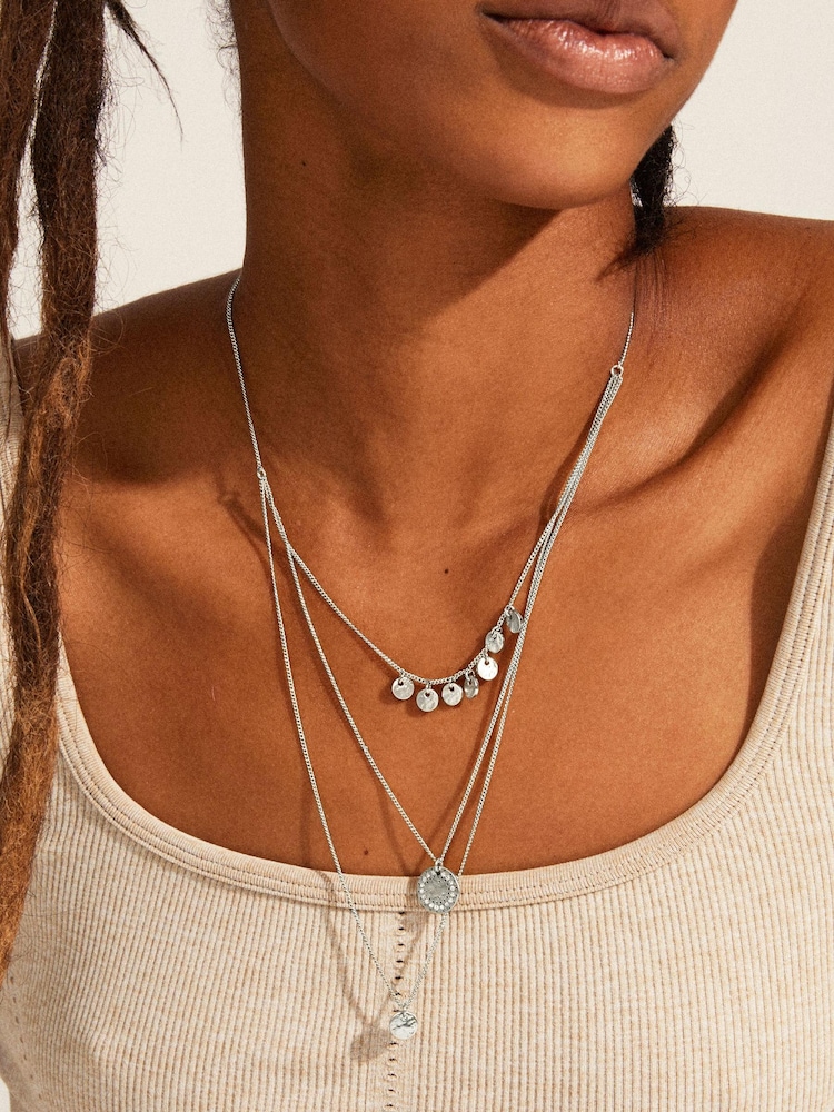 PILGRIM Silver Arden Crystal Necklace - Image 2 of 2