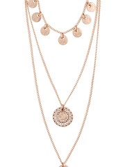 PILGRIM Rose Gold Arden Crystal Necklace - Image 1 of 4