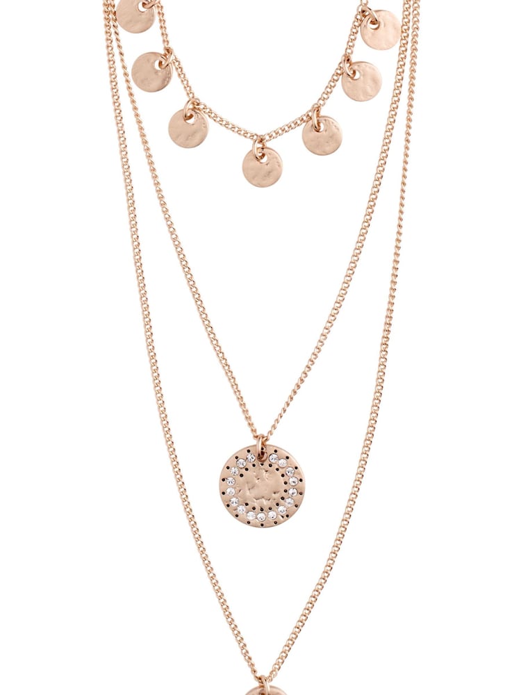 PILGRIM Rose Gold Arden Crystal Necklace - Image 1 of 4