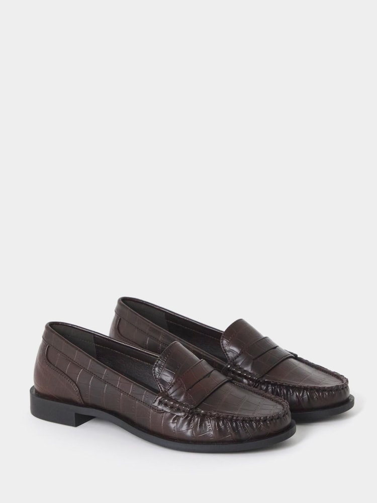 JD Williams Brown Classic Loafers - Image 2 of 4 JD Williams Brown Classic Loafers - Image 2 of 4