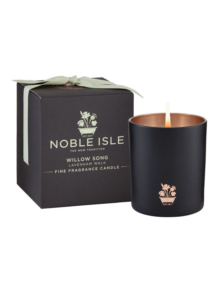 Noble Isle Clear Willow Song Single Wick Scented  Candle - Lavenham Walk - Soft, Whimsical - Image 1 of 1