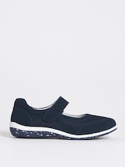 JD Williams Blue Sporty Mary Jane Trainers - Image 2 of 4