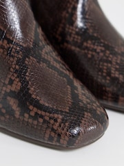 JD Williams Animal Extra Wide Fit Block Heel Ankle Boots - Image 4 of 4